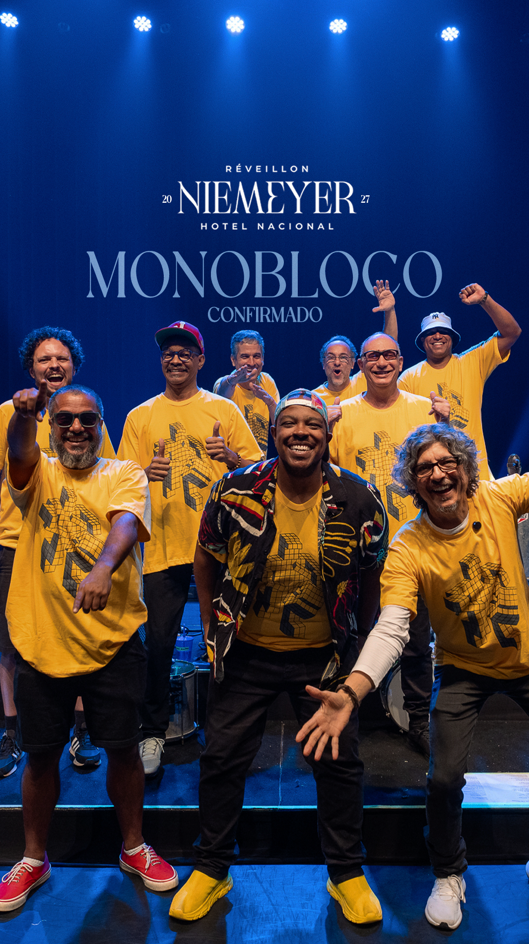 Monobloco confirmado no Réveillon Niemeyer 2027